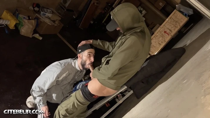 Big Arab Cock Deepthroated by Submissive Twink in the Hood