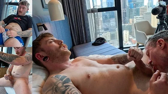 Luke Brenner strips for his first video