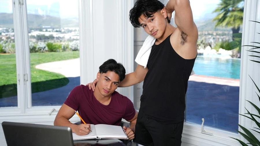 BrotherCrush – Andrew Akito, Luca Knight – Studying Is Easier When Your Hole Is Stuffed